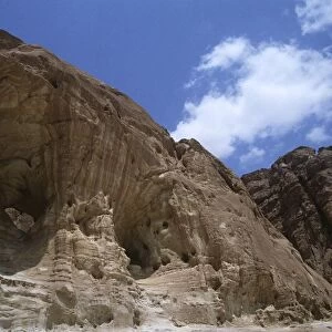 Israel, Negev Desert, Timna Valley National Park, Eroded sandstone formations
