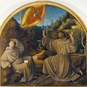 Italy, Varallo, painting of Saint Francis Receiving the Stigmata