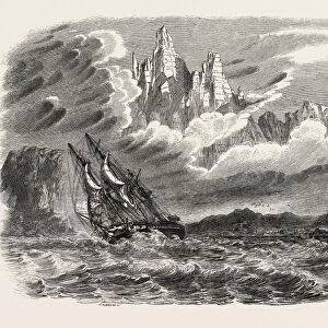 Her Majestys Ship meander In A Squall