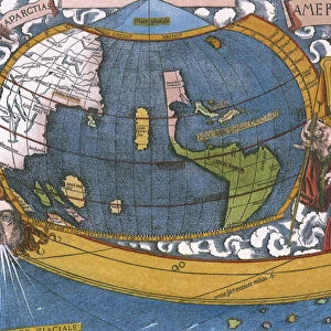 Map showing Amerigo Vespucci 1507