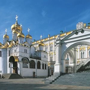 Russia, Moscow, Kremlin, Cathedral of Annunciation (Blagoveshchensky Sobor), 1484-1489