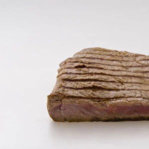 Well done steak, close-up