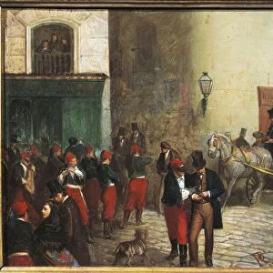 Students in the City, by Ricardo Balaca, 1864