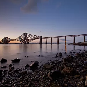 Forth bridge at sunset