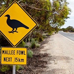 Mallee Fowl Warning sign