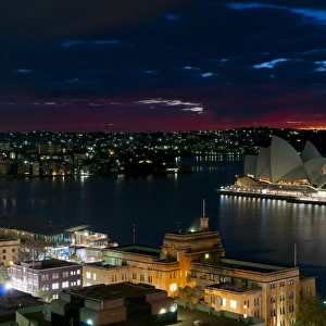 Sydney Harbour and Sydney Opera House at dawn