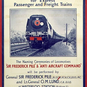 The New Battle of Britain Class Locomotives, BR poster, 1948