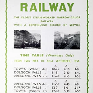 Talyllyn Railway poster. Talyllyn Railway -