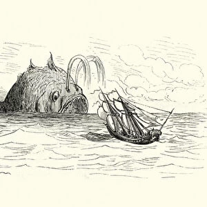 Adventures of Baron Munchausen, Swallowed by a whale