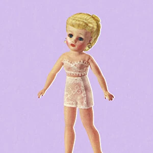 Doll Wearing Undergarments