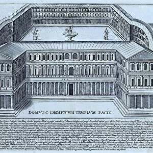 Domus C. Caesaris Ubi Templum Pacis, The House of C. Caesar C. Caesar was Gaius (Caius) Julius Caesar His role as Pontifex Maximus allowed him to live in the Regia, a house on the Roman Forum that had once been the palace of the Roman kings