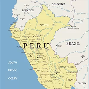 Map of Peru - Vector