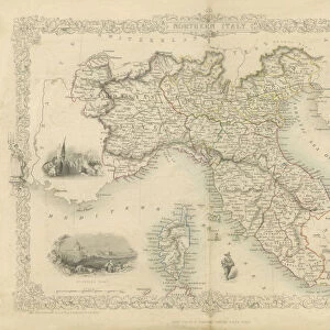 Northern Italy map