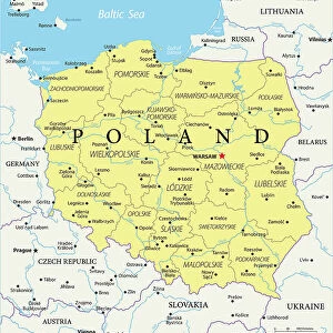 Poland Reference Map