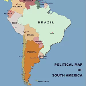 political map of south america in vector format