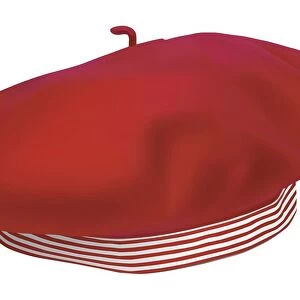 Red beret, close up