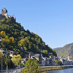 The Reichsburg Cochem castle in Cochem on the Moselle, Rhineland-Palatinate, Germany, Europe
