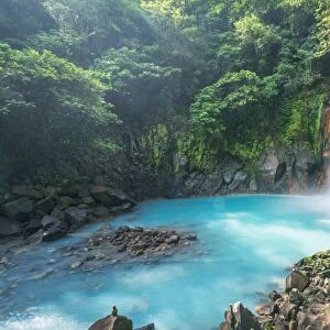Rio Celeste waterfall, Tenorio volcano national park, Costa Rica
