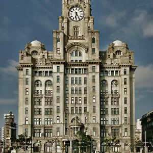The Royal Liver Building, Liverpool's main landmark and part of Liverpool's UNESCO-designated World Heritage Maritime Mercantile City