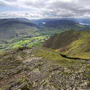 Scales fell, Blencathra fell, Lake District National Park, Cumbria County, England, UK