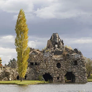 Stone Island Stein, Woerlitz Park, UNESCO World Heritage Site, Saxony-Anhalt, Germany