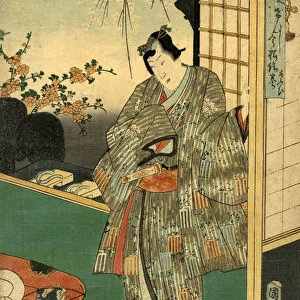 Traditional Japanese Woodblock print of Actor