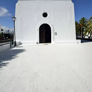Village church of San Isidro Labrador, Uga, La Geria, Lanzarote, Canary Islands, Spain