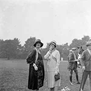 Polo at Ranelagh. Mrs Pasquero ( left ). 29 May 1928