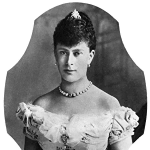 Queen Mary as Princess May of Teck pictured in 1893 before her marriage
