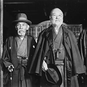 Triumvirate of Japanese politics. Left to right; Ki Inukai, Minister of Communications