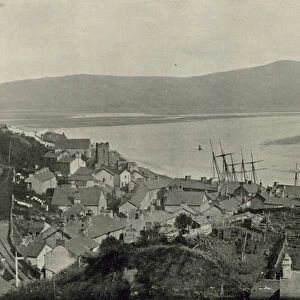 Aberdovey, View of the Town and the Bay (b / w photo)