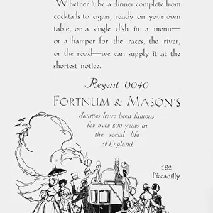 Advertisement for Fortnum & Mason s, London, 1927 (litho)