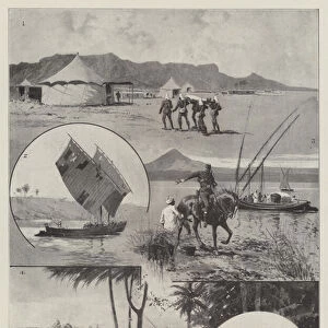 The Advance towards Dongola, Cholera in the Camp (engraving)