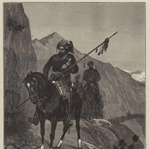 The Afghan War, a Party of the Guide Corps reconnoitring (engraving)