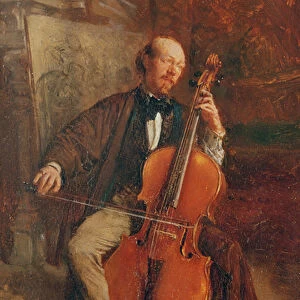 Alexandre Batta, the Cellist, 1855 (oil on canvas)