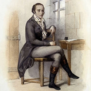 Andre Chenier (1762-1794), French poet, a la Concierge - in "