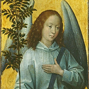 Angel Holding an Olive Branch (oil on panel)