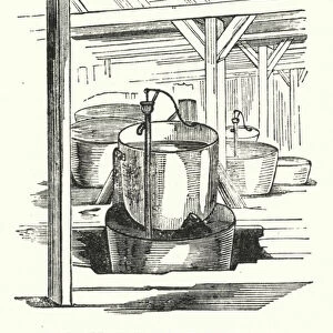 The apparatus of soap making (engraving)