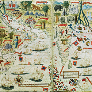 Arabia and India, from the Miller Atlas, c. 1519