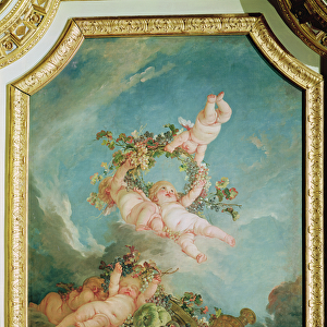 Autumn, from a series of the Four Seasons in the Salle du Conseil (oil on canvas)