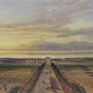 Battle of Brienne, 29th January 1814, 1840 (w / c on paper)