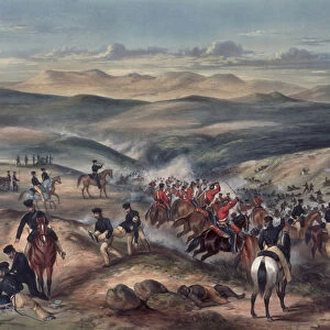 The Battle of The Gwanga, Cape of Good Hope, on 8th June 1846 (colour aquatint)