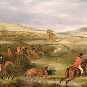 The Berkeley Hunt, 1842: The Chase (oil on canvas)