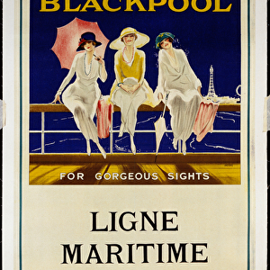 Blackpool, L. & Y. and N. E. Railways, c. 1930 (lithograph in colours)