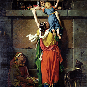Boethius (480-524) Bidding Farewell to his Family (oil on canvas)