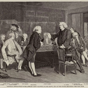 Boswells Introduction to the Literary Club (engraving)