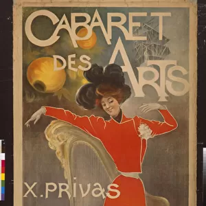 Cabaret des Arts / X. Privas, D. Bonnaud, J. Varney, G. Secot, G. Baltha, E. Lassailly, 1900 (lithography)