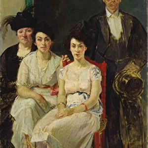 The Capelle Family, 1919 (oil on canvas)