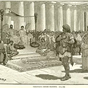 Caractacus before Claudius (engraving)
