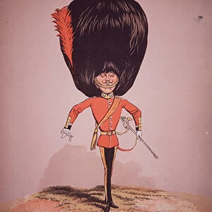 Caricature of Coldstream Guards Officer, from Army and Navy Drolleries